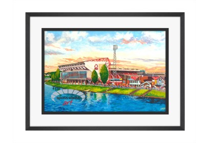 City Ground Stadium 'Going to the Match' Fine Art Print - Nottingham Forest FC